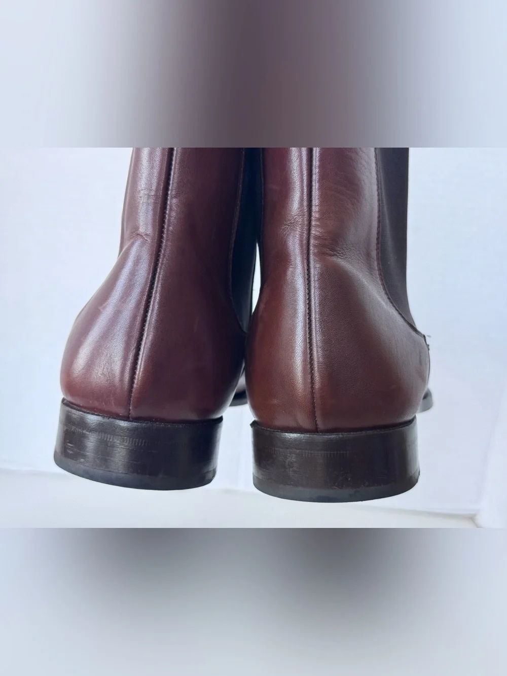 Jack Erwin Brown Leather Chelsea Dress Shoes Boots Men’s